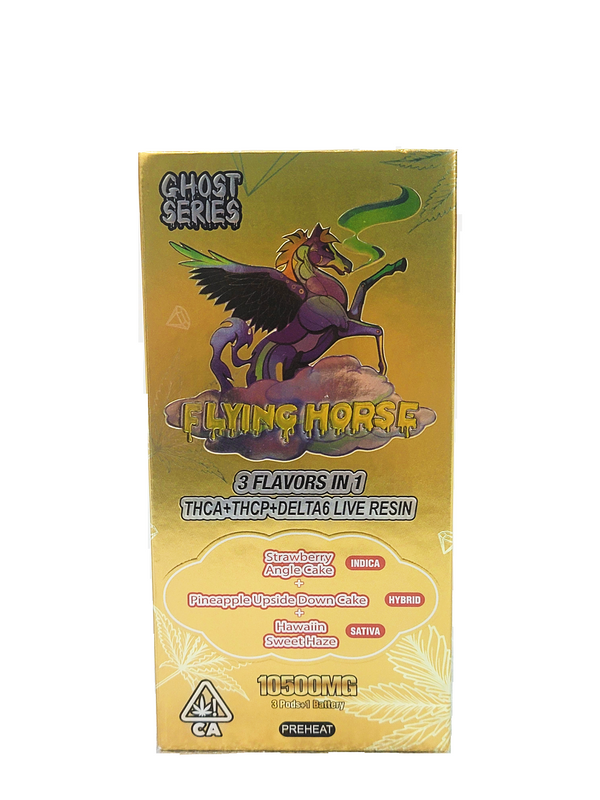 FLYING HORSE GHOST SERIES 10500mg-3 flavors in 1- THC-A